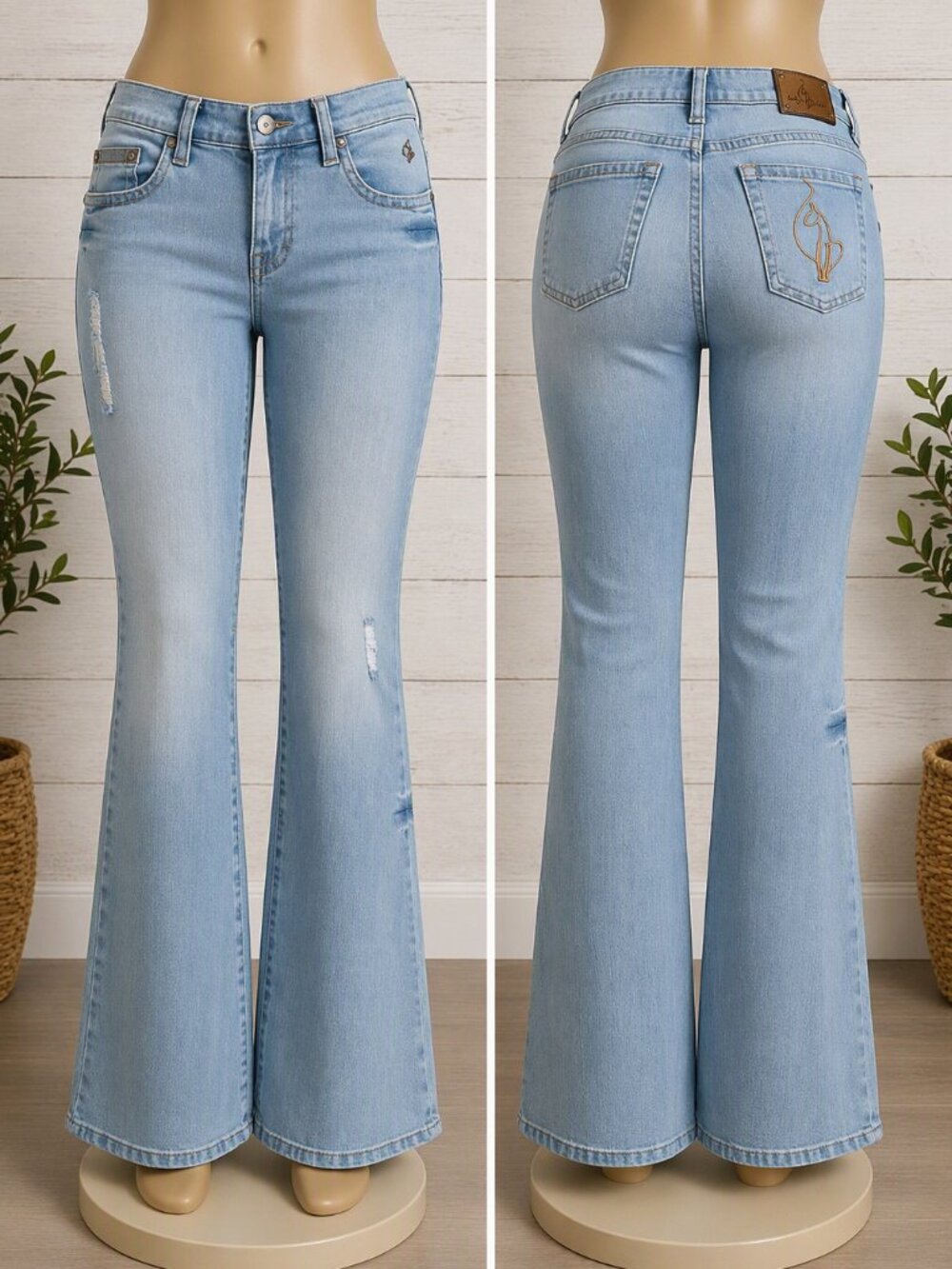 Light Wash Bootcut Jeans – Flattering & Stylish